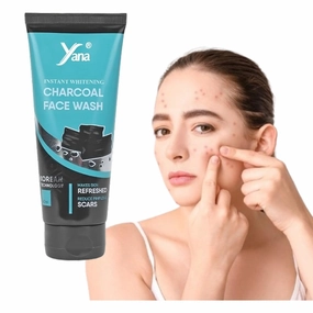 Yana Charcoal Acne Face Wash & Cleanser for Teens By Korean Technoloy