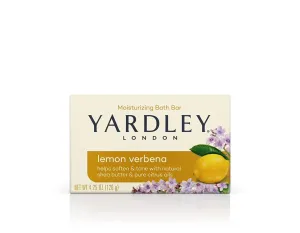 Yardley London Lemon Verbena with Shea Butter & Pure Citrus Oil Moisturizing Bar 4.25 ozr (Pack of 10)