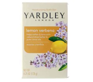 Yardley London Moisturizing Bar Lemon Verbena With Shea Butter 4.0 oz (Pack of 4)