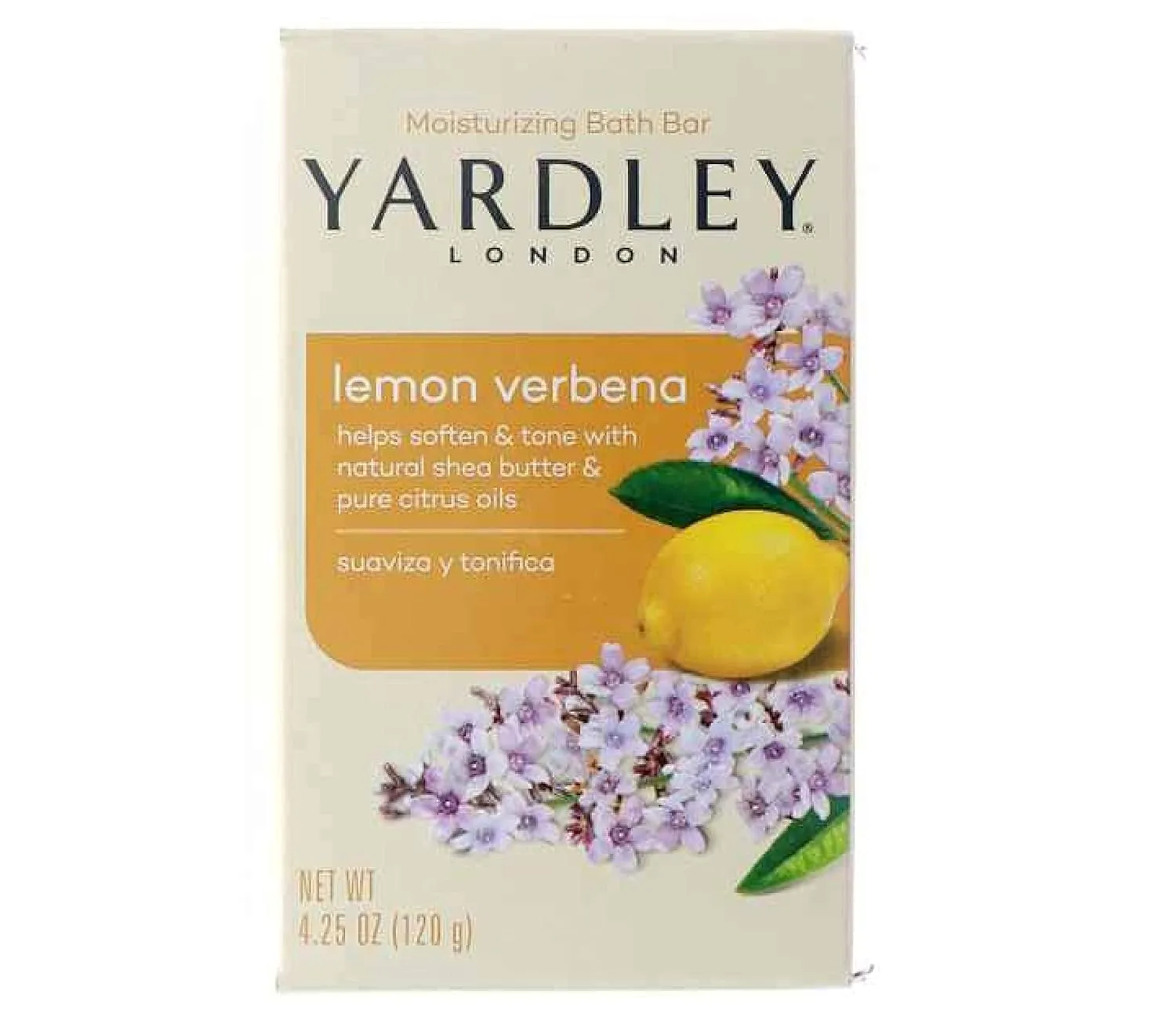 Yardley London Moisturizing Bar Lemon Verbena With Shea Butter 4.0 oz (Pack of 4)