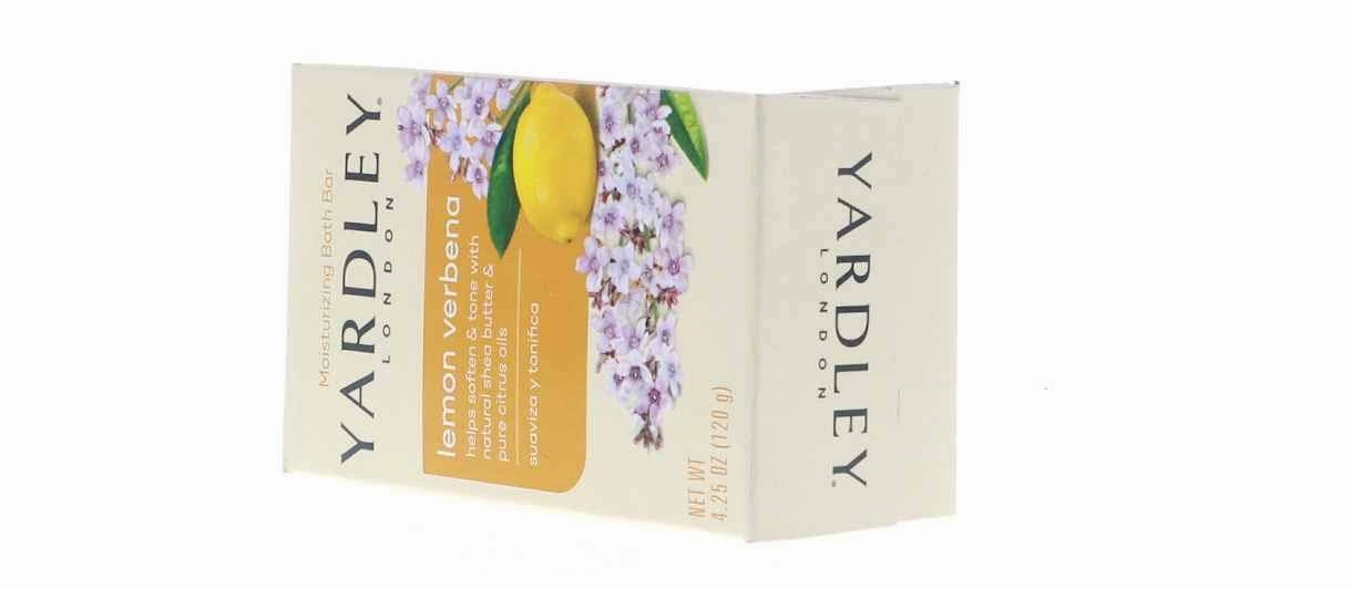 Yardley London Lemon Verbena with Shea Butter & Pure Citrus Oil Moisturizing Bar 4.25 ozr (Pack of 12)