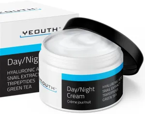 YEOUTH Day Night Cream for Face with Hyaluronic Acid, Snail Mucin and Copper Tripeptide,Hydrating Moisturizer Face Cream for Women and Men 4oz