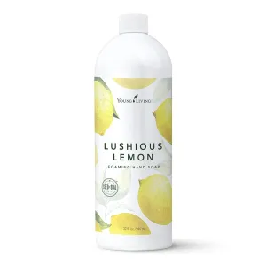 Young Living Lushious Lemon Foaming Hand Soap | 32 oz Bottle | Refreshing and Invigorating Citrus Scent | For Gentle Cleansing, Moisturizing, and Hydrating Hands Without Harsh Chemicals