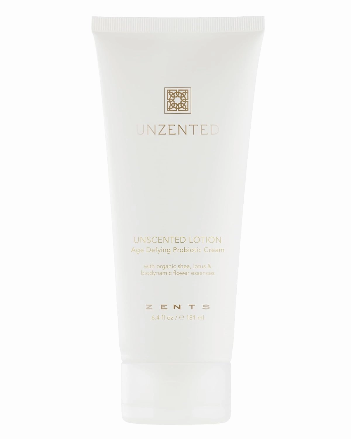 Zents Age-Defying Probiotic Body & Hand Lotion (Fragrance-Free) | Moisturizing Lotion with Hyaluronic Acid & Organic Shea Butter | Nourishes & Hydrates Skin | 6.4 fl oz