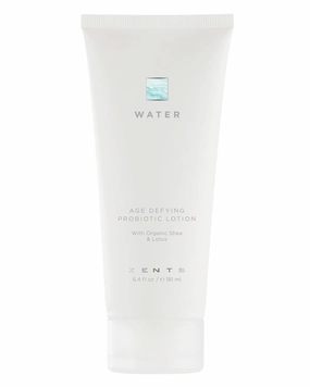Zents Age-Defying Probiotic Body & Hand Lotion (Water) | Moisturizing Lotion with Hyaluronic Acid & Organic Shea Butter | Nourishes & Hydrates Skin | 6.4 fl oz