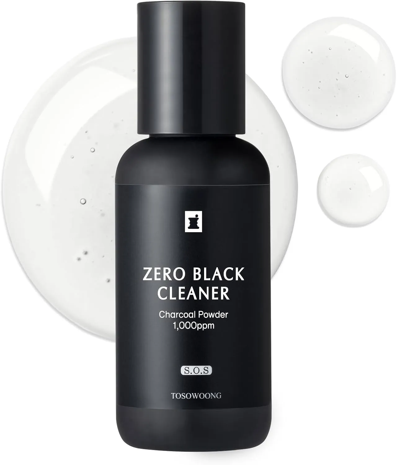 Zero Black Cleaner, Blackhead Remover with Salicylic Acid, Witch Hazel and Charcoal, Exfoliating Face Wash, Sebum Softener and Chemical Peel for Face, Korean Skin Care, 50ml, 1.69 fl. oz.