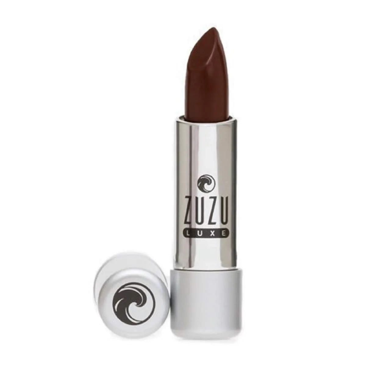 Zuzu Luxe Lip Color Lipstick (Chocolate Cherry - Reddish Brown/Cool Crème), Natural Ultra-Hydrating Lipstick, Paraben Free, Vegan, Gluten-free, Cruelty-free, Non GMO, 0.13 oz